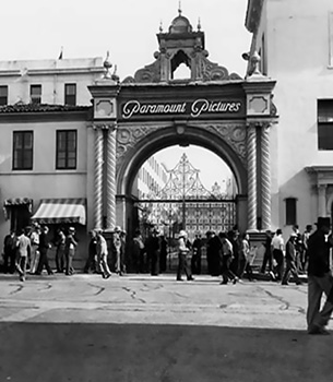 Paramount Pictures Marathon Arch during 1937 film strike