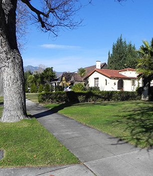 Contextual view of street, Temple City